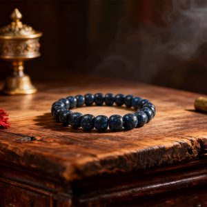 Natural Turquoise Bead Bracelet – Round Stone Stretch Bracelet