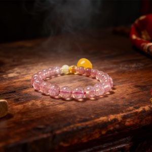 Strawberry Crystal Bracelet – Love Energy & Romance Attraction