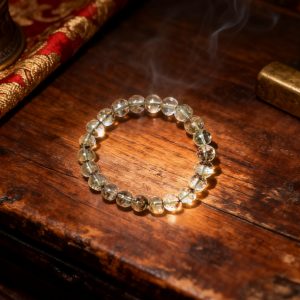 Natural Green Phantom Crystal Bracelet | A Symbol of Prosperity, Growth & Inner Balance
