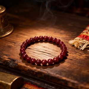 Natural Cinnabar Bracelet | Oriental Elegance Auspicious Guardian Bracelet