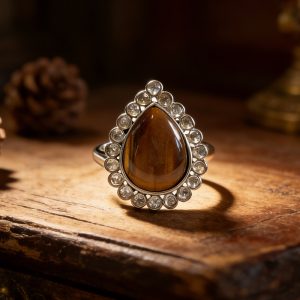 Natural Tiger's Eye 925 Sterling Silver Ring – Career & Protection